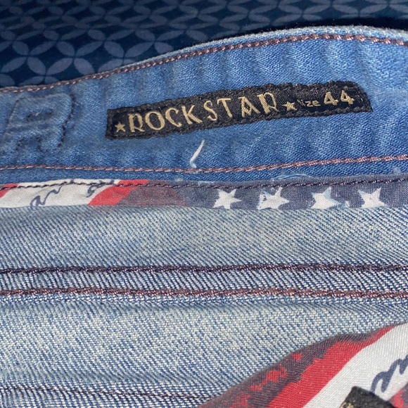 Size 44 Rockstar Brand Bowie Jeans. Only worn once almost new very nice jeans!!! - Picture 3 of 4